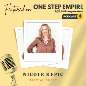 Podcast graphic with guest expert, Nicole Kepic